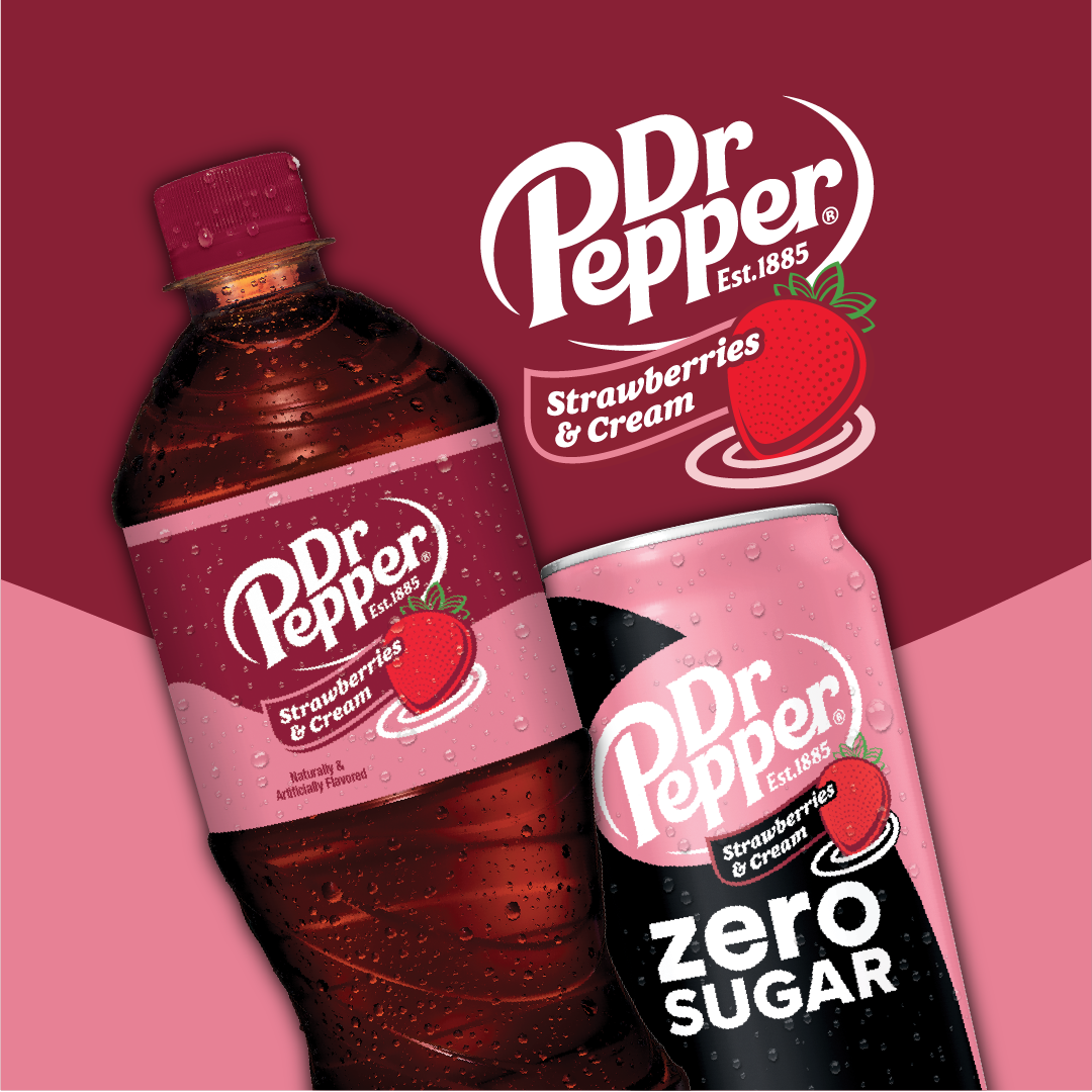 New Dr Pepper Strawberries & Cream